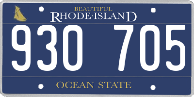 RI license plate 930705