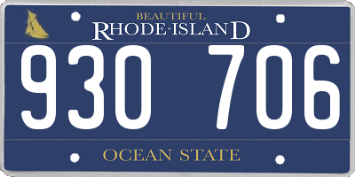 RI license plate 930706