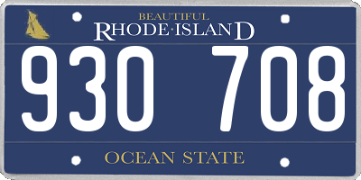 RI license plate 930708