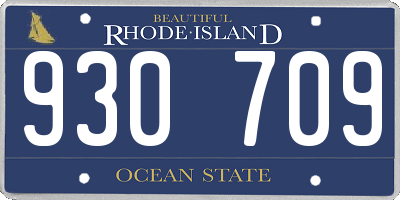 RI license plate 930709