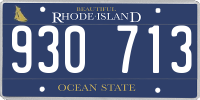 RI license plate 930713