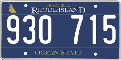 RI license plate 930715