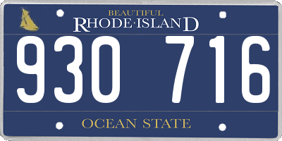 RI license plate 930716