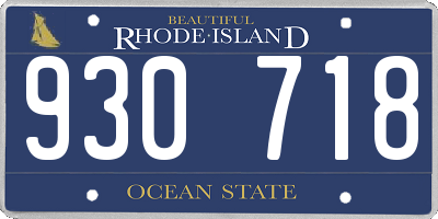 RI license plate 930718