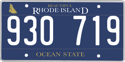 RI license plate 930719