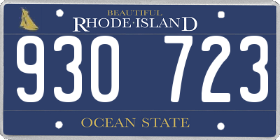 RI license plate 930723