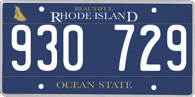 RI license plate 930729