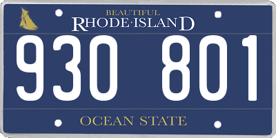 RI license plate 930801