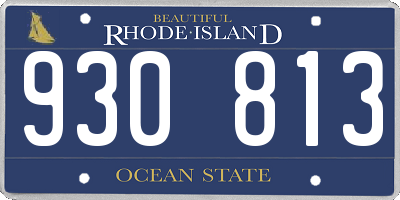 RI license plate 930813