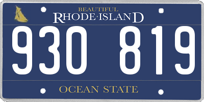RI license plate 930819