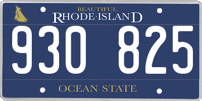 RI license plate 930825