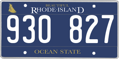 RI license plate 930827