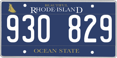 RI license plate 930829