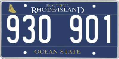 RI license plate 930901