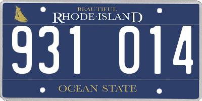 RI license plate 931014