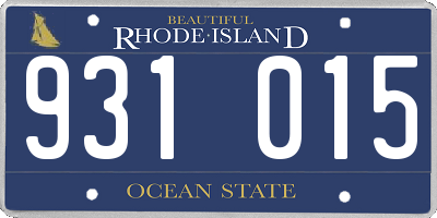 RI license plate 931015