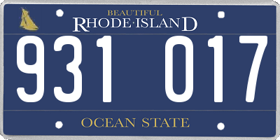 RI license plate 931017