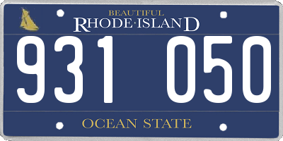 RI license plate 931050