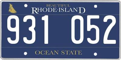 RI license plate 931052