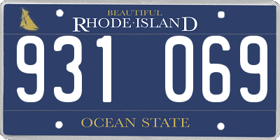 RI license plate 931069