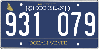 RI license plate 931079