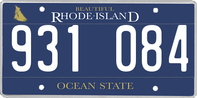 RI license plate 931084