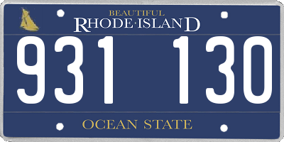 RI license plate 931130