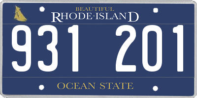 RI license plate 931201