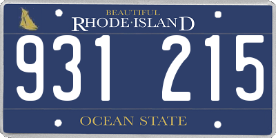 RI license plate 931215