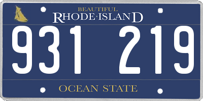 RI license plate 931219