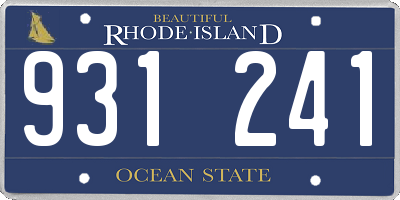 RI license plate 931241