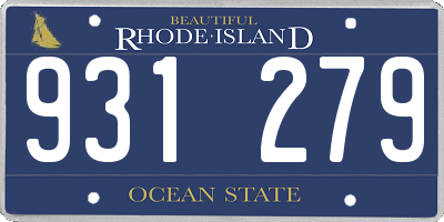 RI license plate 931279