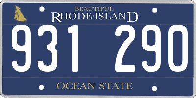 RI license plate 931290