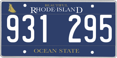 RI license plate 931295