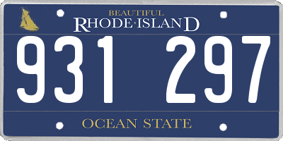 RI license plate 931297