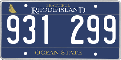 RI license plate 931299