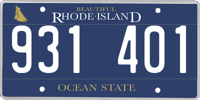 RI license plate 931401