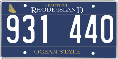 RI license plate 931440