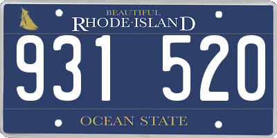 RI license plate 931520