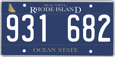 RI license plate 931682