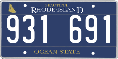 RI license plate 931691