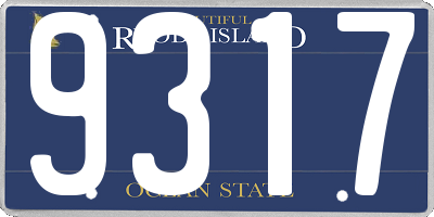 RI license plate 9317