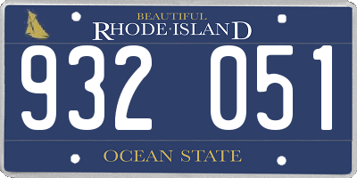 RI license plate 932051