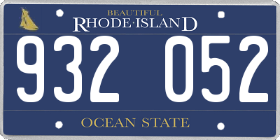 RI license plate 932052