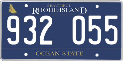 RI license plate 932055
