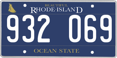 RI license plate 932069