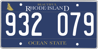 RI license plate 932079