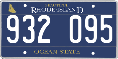 RI license plate 932095