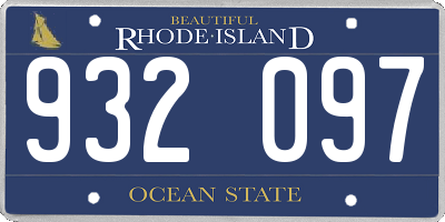 RI license plate 932097
