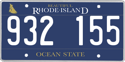 RI license plate 932155